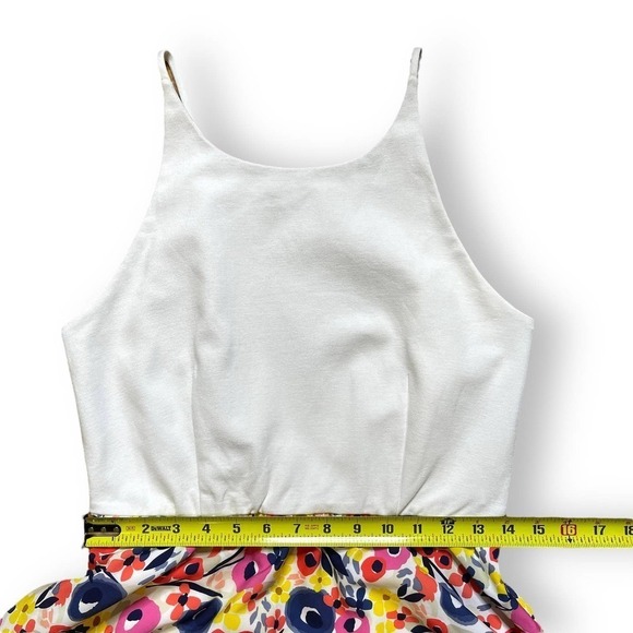 Anthropologie Hutch Hi-Lo Multicolor Floral Maxi Dress White Size Medium - Picture 6 of 12